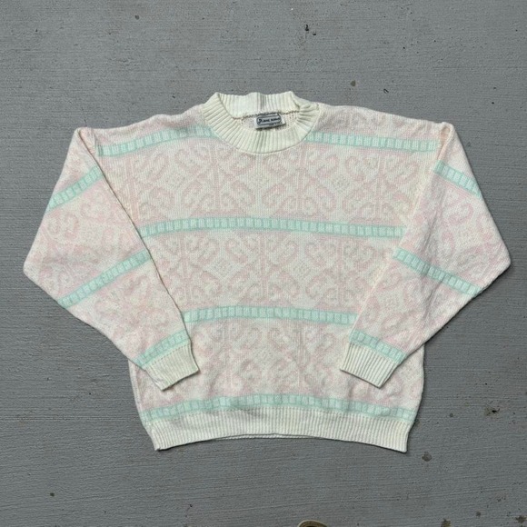 Sweaters - Vintage Jane Adams Knit Pattern Sweater‎ Size Large